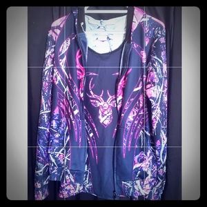 Muddy Girl Camo Tank and Hoodie Set